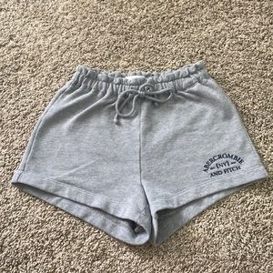 Abercrombie & Fitch sweat shorts with an adjustable waist band